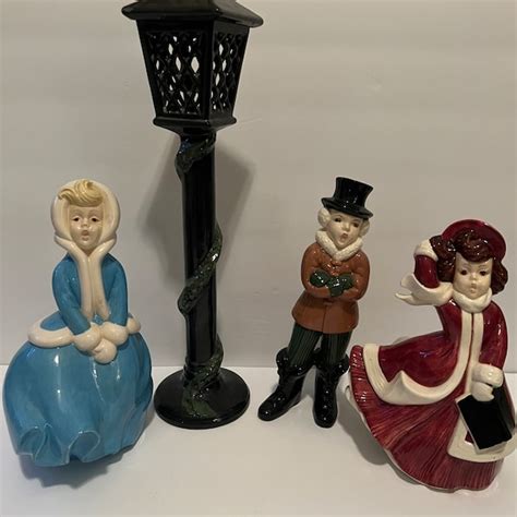 Carolers Lamp Post Etsy