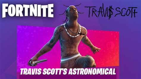 Fortnite Travis Scott Astronomical Challenges Rage Emote YouTube