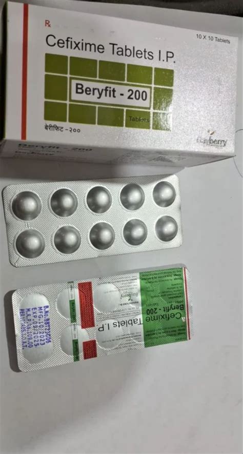 Beryfit 200 Cefixime Tablets IP 200mg At Rs 1090 Box In Pune ID