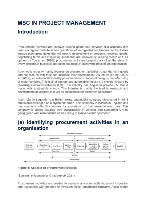 Msc In Project Management Msc In Project Management Introduction