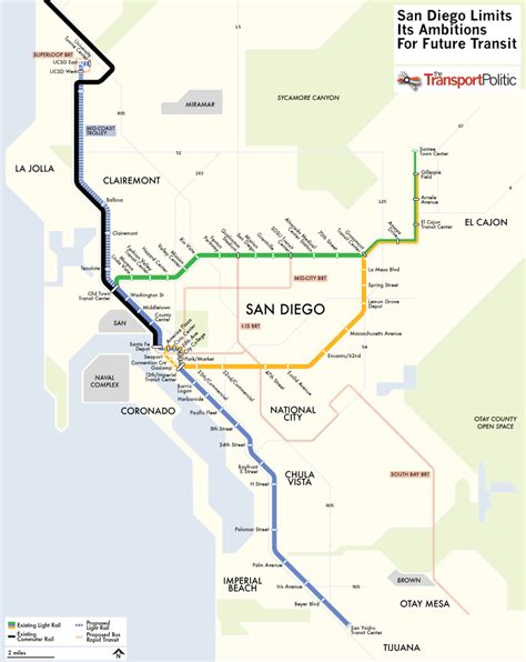 San Diego Transit System Map