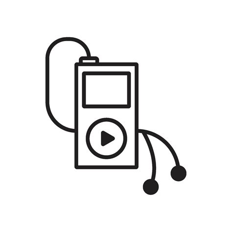 mp3 player icon logo 44312004 Vector Art at Vecteezy