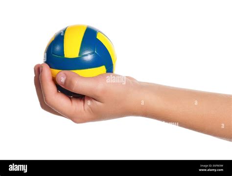 Boy Hand With Small Ball Stock Photo Alamy