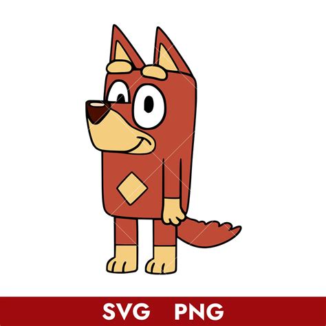 Bluey Rusty Svg, Rusty Dog Svg, Bluey Svg, Cartoon Svg, Png | Inspire ...