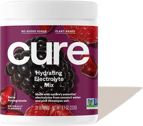 Amazon.com: Cure Hydrating Electrolyte Mix | Electrolyte Powder for ...