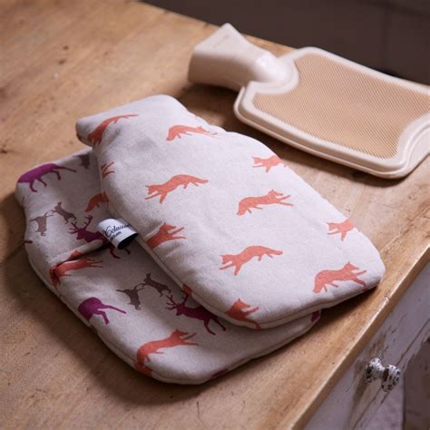 Pure Linen Covered Hot Water Bottle Ts Madeinbritain Linen Pure