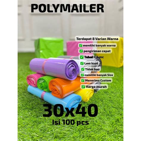 Jual Kantong Plastik Packing Polymailer X Cm Isi Pcs Plastik