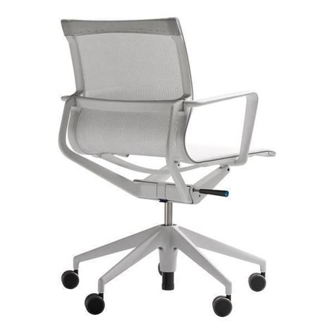 Physix Chair Soft Gray Frame Trioknit Black Pearl Polished