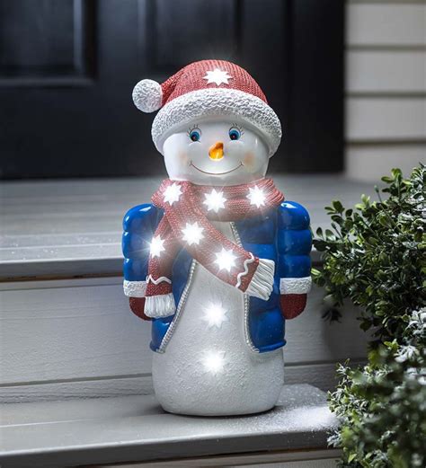 New Indooroutdoor Lighted Snowman Shorty Statue Nivttdogcattoy