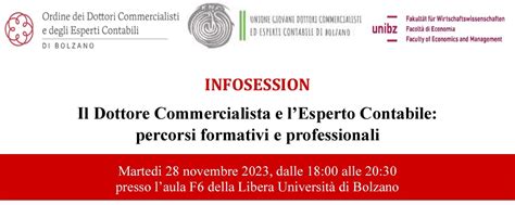 Unibz Infosession Novembre Unione Giovani Dottori