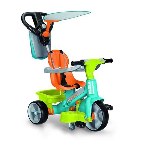 Tricycle Volutif Feber Trike Baby Plus Music Vert Et Orange