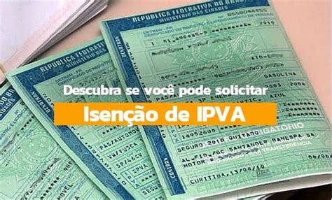 Isenção IPVA RJ 2025 PCD carros antigos doenças IPVA 2025