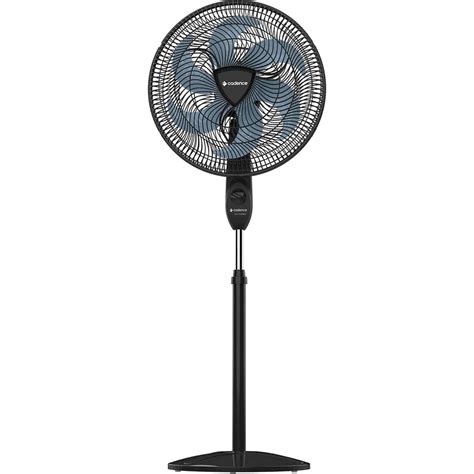 Ventilador De Coluna Cadence Eros Turbo Coluna Cm Vtr Preto Azul