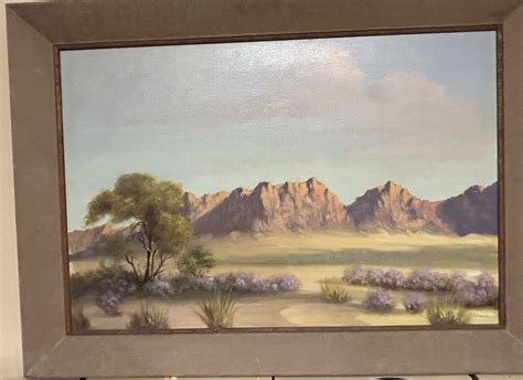 Desert landscape Oil painting – Wildlife and Land Preservation