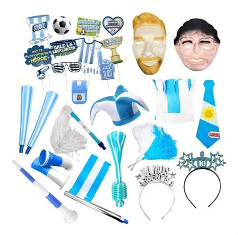 Combo Kit Argentina Personas Mundial F Tbol Cc