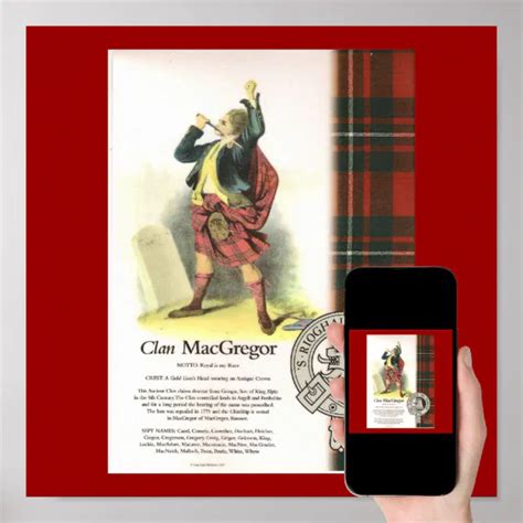 Plaid Clan Macgregor On Canvas Poster Zazzle