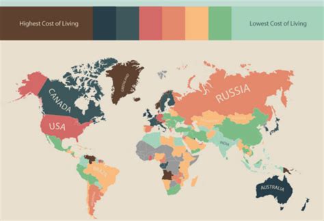 Infographic The Cost Of Living Around The World