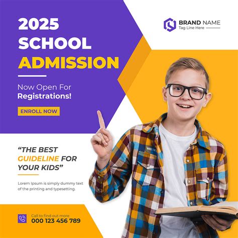 School Education Admission Social Media Banner On Behance