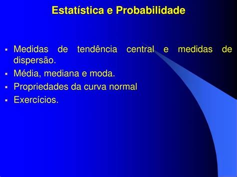 PPT Estatística e Probabilidade PowerPoint Presentation free