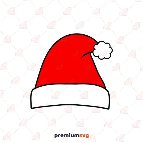 Santa Hat SVG, Santa Claus Clipart SVG Instant Download | PremiumSVG