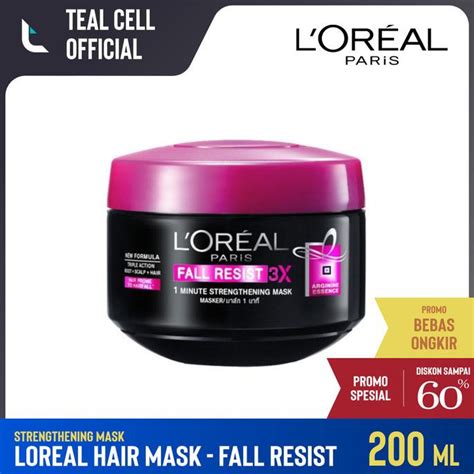 Jual Cod Loreal Paris Fall Resist X Strengtening Hair Spa Mask