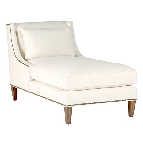 Kensington Modern Classic Nailhead Wing Chaise Lounge Kathy Kuo Home