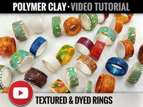 Polymer Clay Tutorial Vol 15 DIY How To Make Textured Dyed Etsy