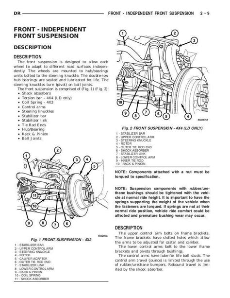 A Detailed Diagram Of Front End Components For A 1999 Dodge Ram 3500