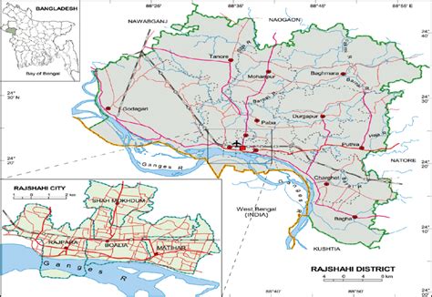 Map of Rajshahi district. | Download Scientific Diagram