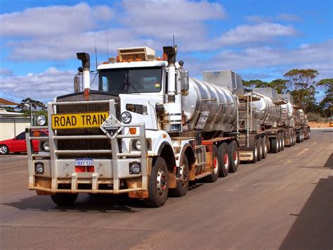 Road Train Heavy Duty Trucks Kenworth Trucks Haulage Oilfield