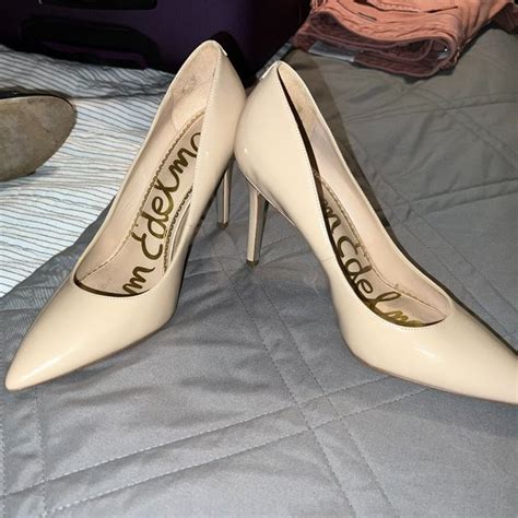 Sam Edelman Shoes Sam Edelman Nude Patent Leather Pumps Poshmark