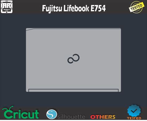 Fujitsu Lifebook E754 Skin Template Vector ARMOBILESKIN