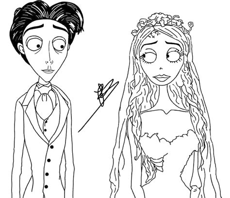 Corpse Bride Coloring Page