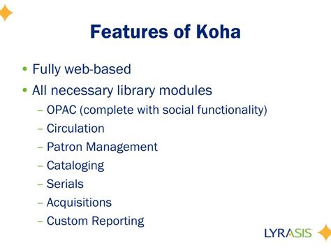 PPT - Introduction to the Koha Open Source ILS PowerPoint Presentation ...