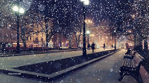 Winter City Night Wallpapers - Top Free Winter City Night Backgrounds ...