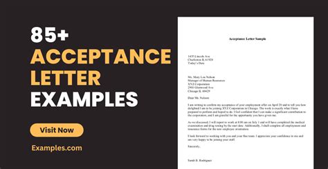 accept letter  job acceptance letter template