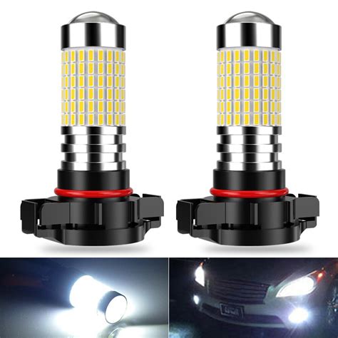 2Pcs 5202 H8 H11 H9 HB3 HB4 9006 H7 PSX24W LED Bulbs Car Anti Fog Lamp