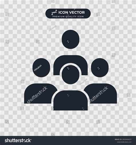 Team Group Icon Symbol Template Graphic Stock Vector Royalty Free