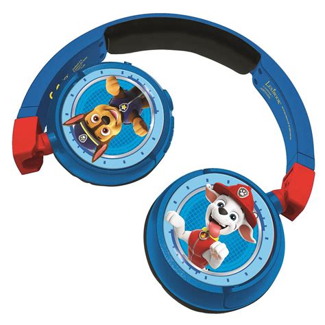 Lexibook Auriculares plegables inalámbricos de La Patrulla Canina