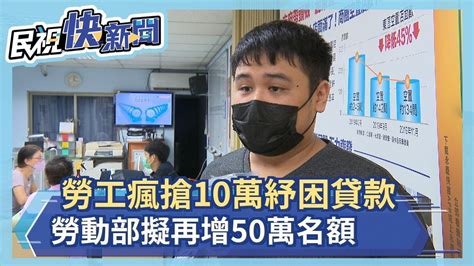 勞工瘋搶10萬紓困貸款 勞動部擬再增50萬名額－民視新聞 Youtube