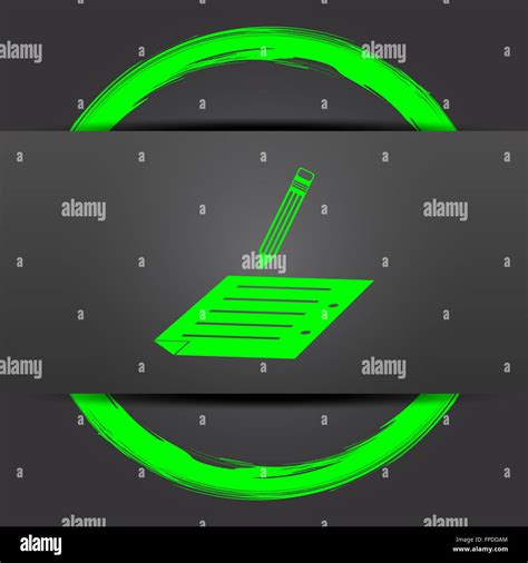 subscribe icon internet button  green  grey background stock