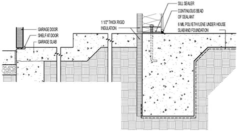 Monolithic Slab Foundation Plan Drawing