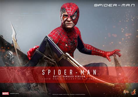 Movie Masterpiece Spiderman Battle Damaged Ver 1 6 Hot Toys Nin