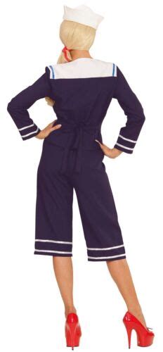 Matrosin Matrosengirl Er Pin Up Sailor Girl Damen Kost M Navy Seemann