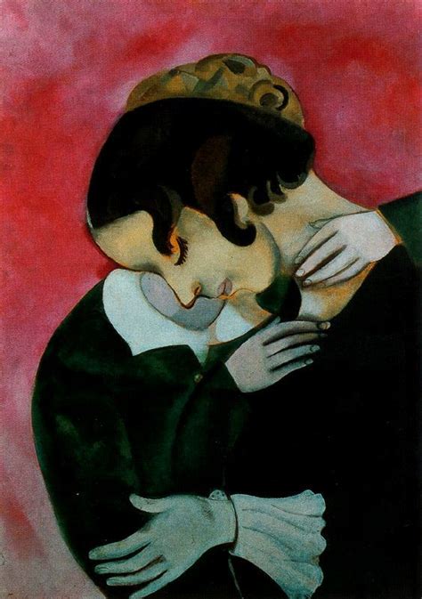 Lovers In Pink 1916 Marc Chagall