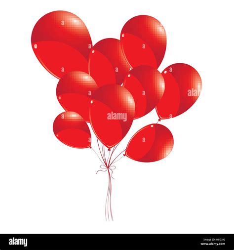 Balloons Red Balloons Birthday Celebration Colorful Day Decor