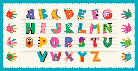 Colorful Flat Alphabet Letters 13474055 Vector Art At Vecteezy