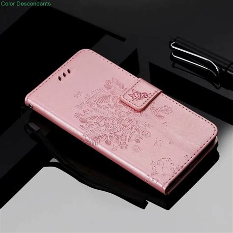 Funda de cuero con tapa para Huawei Y6 II Y6 2 carcasa de teléfono