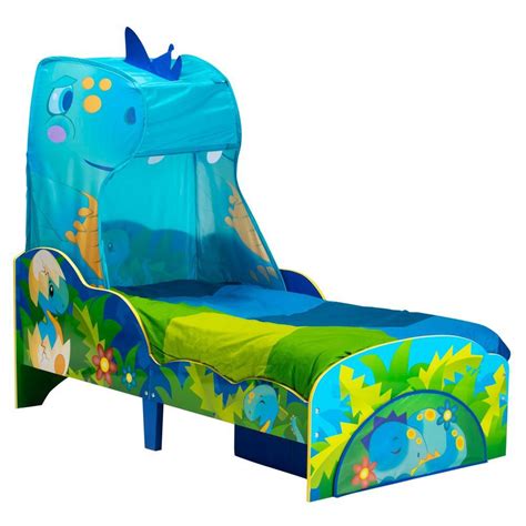 Buy Dinosaur Toddler Bed with Canopy and Storage Online in Australia