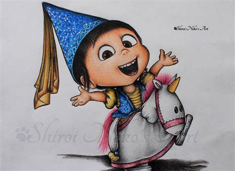 Despicable Me Drawing - Agnes by ShiroiNekosArt on DeviantArt